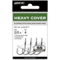 Крючок одинарный BKK HEAVY COVER (A-EW-9711) #2/0 (4шт)