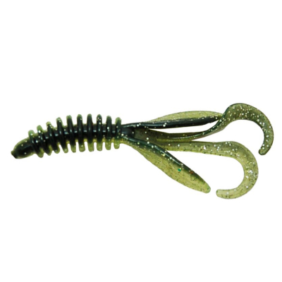 Силиконовая приманка Gene Larew Baby Hoodaddy 3" цв. #0309 BLACK/CHARTREUSE SILVER