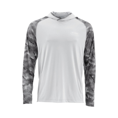 Футболка SIMMS Solarflex Hoody Hex Camo Sterling S