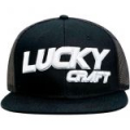 Кепка Lucky Craft Flat POP - Black and White/черный-белый