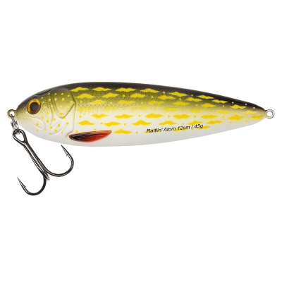 Блесна колеблющаяся Abu Garcia Beast Rattlin Atom 12cm цв. Pike