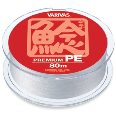 Леска плетеная Varivas Catfish Premium PE [Pearl White] 80m #5 (60lb) (4513498064639)