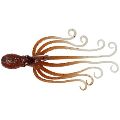 Приманка Savage Gear 3D Octopus 35g 10cm Brown Glow 63881