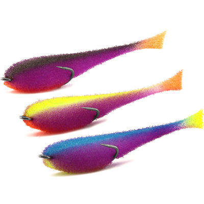 Мормыш MIX Набор Классических Поролоновых рыбок с открытым двойником №5 (цв. 21,22,23) 9 см MPFC09-05