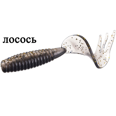 Силиконовая приманка Flagman Trident 2" цв. silver phantom 12pc salmon