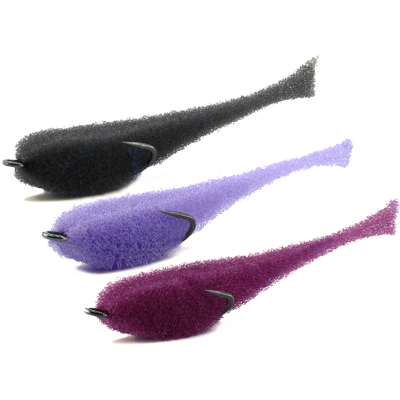 Мормыш MIX Набор Классических Поролоновых рыбок с открытым двойником №7 (цв. 28,29,30) 10 см MPFC10-07