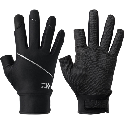 Перчатки Daiwa DG-3025W Titanium Alpha Casting Gloves 2 Cuts [Black] M