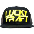 Кепка Lucky Craft Flat POP - Black and Yellow/черный-желтый