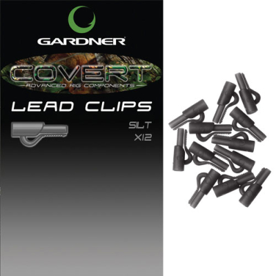 Клипса для грузил Gardner Covert Lead Clips Silt (12шт) CLCS