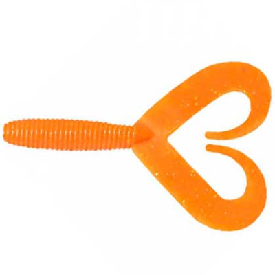 Силиконовая приманка Yaman Pro Loop-Two 3" цвет #03 - Carrot Gold Flake (уп.5 шт)