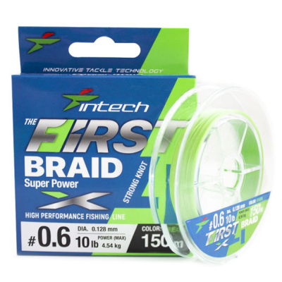 Шнур плетеный Intech First Braid X4 150m #0.3 / 0.09mm (6lb / 2.72kg)