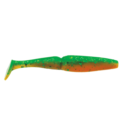 Виброхвост Mottomo Zander 8см Motor Oil Green Glitter 6шт.