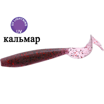 Мягкая приманка Flagman Vortex 3" цв. UV lilac 8pc squid