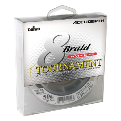 Леска плетеная Daiwa Tournament Accudepth 150м 15lb 0,16мм (мульти)