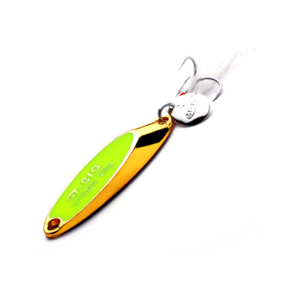 Блесна GT-BIO Super Bevel 25гр, золото+жёлтый  GT-32T