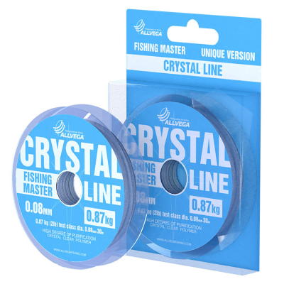 Леска монофильная ALLVEGA "Fishing Master" CRYSTAL 30м 0,08мм (0,87кг)
