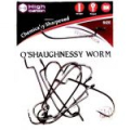 Крючок офсетный Koi O'Shaughnessy Worm, размер 1 (INT), цвет BN, (10 шт.)