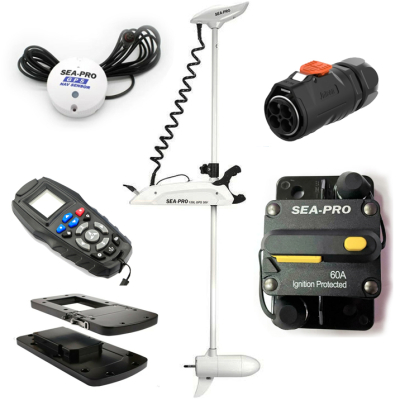 Электромотор Sea-Pro 65L 60 GPS КИТ Максимум БЕЛЫЙ