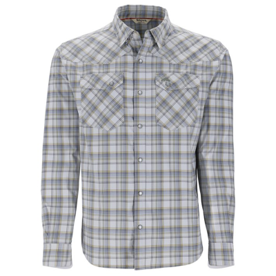 Рубашка Simms Brackett LS Shirt, Sterling Plaid, XXL
