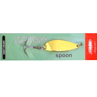 Блесна колеблющаяся Grfish Atom Spoon 11g, 55mm, золото