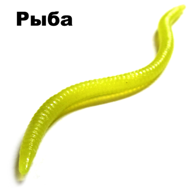 Черви съедобные Garry Angler Worms 30 шт/Fish #Салатовые
