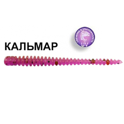 Силиконовая приманка Crazy Fish Cruel leech 1.6" 85-38-12-6 кальмар цв. ultraviolet (ультрафиолет)