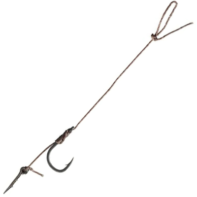 Крючок одинарный с поводком BKK Feeder Tournament, FT-1 Bayonet Rigs-Braid (A-BW-5065), #10 (8шт)