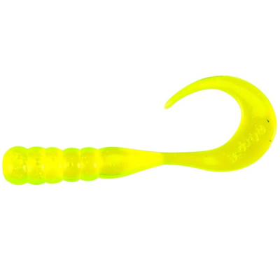 Твистер Berkley Powerbait Ribbontail Grubs 8см цв. Chartreuse