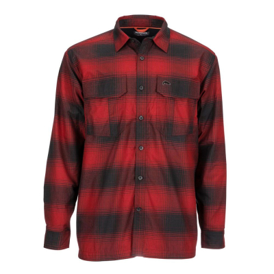 Рубашка Simms Coldweather LS Shirt, Auburn Red Plaid, M