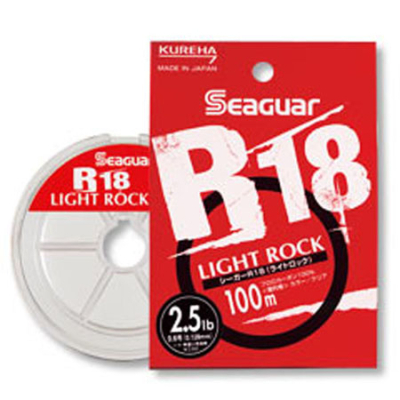 Леска флюорокарбоновая Seaguar R-18 Light Rock 100м #0.6 2.5lb