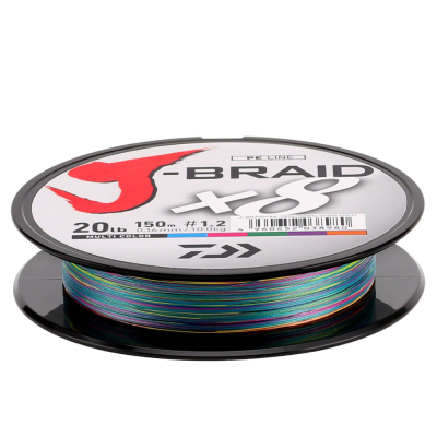 Леска плетеная Daiwa J-Braid X8 0.20mm 300m (мультиколор)