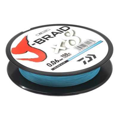 Леска плетеная Daiwa J-Braid X8E-W/SC 150yds (135m) Island Blue 0.20mm