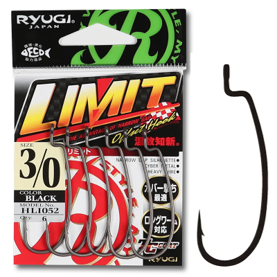 Офсетные крючки Ryugi Limit TC(tef) №6/0