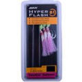 Оснастка ярусная BKK Hyper Flash B1 Smokin' Salmon (Glow Circle+Pink) (A-BW-1434) #1/0 (3шт)