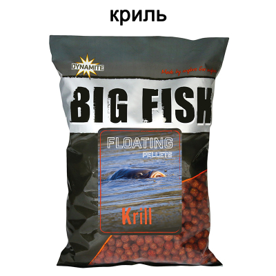 Плавающий пеллетс Dynamite Baits Big Fish Krill 11 мм. 1.1 кг. (DY1480)