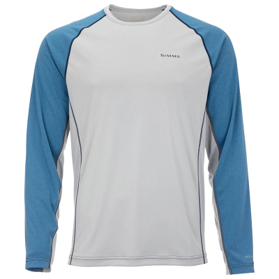 Термофутболка Simms SolarFlex LS Crewneck - Solid, Nightfall Heather/Sterling, XL
