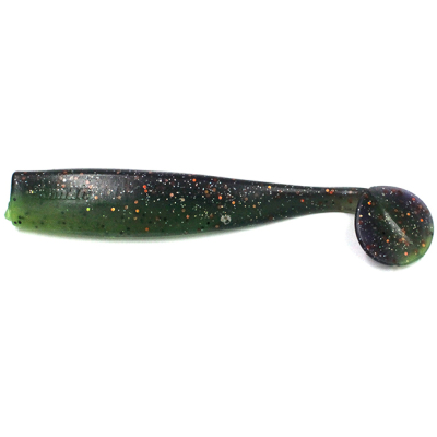 Силиконовая приманка Yaman Spry Minnow 4" цвет #15 - Violet Lime (уп. 5 шт.)