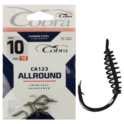 Крючки Cobra ALLROUND сер. CA123 разм. 010 10шт.