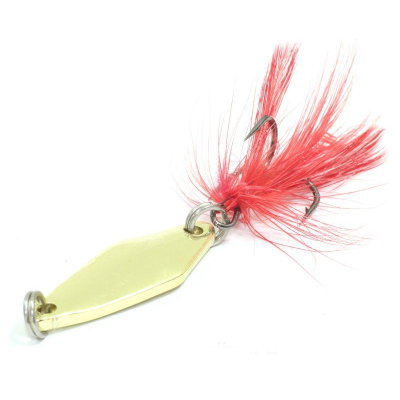 Блесна колеблющаяся Sprut Mihiko Spoon (30mm/4g/G + дополнительный одинарный крючок)