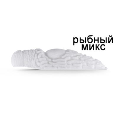 Силиконовая приманка Ojas Slizi SW33, White (fluo), 12шт/банка, аромат Рыбный микс