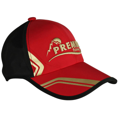 Бейсболка Premier цв. черный/красный б/р (PR-BR-303-04A)