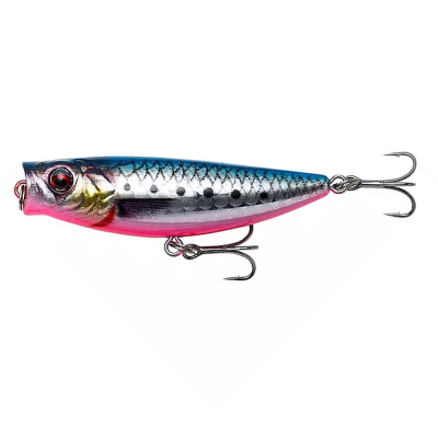 Воблер Savage Gear 3D Minnow Popwalker 5.5см, 6гр Floating цв. Pink Belly Sardine Php