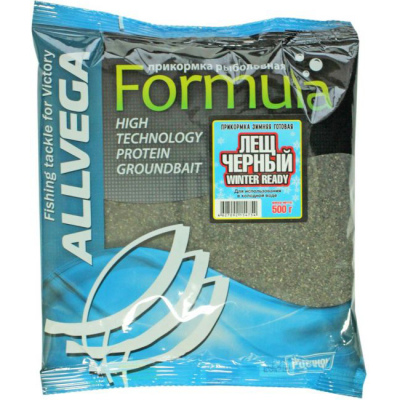 Прикормка зимняя готовая Allvega "Formula Winter Ready" 0,5кг (ЛЕЩ ЧЕРНЫЙ)