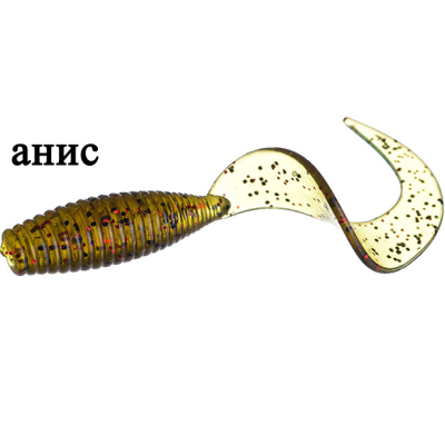 Мягкая приманка Flagman Moon 2" цв. green pumpkin 12pc aniis