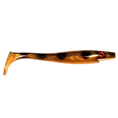 Приманка силиконовая XXL Strike Pro Pig Shad 23см  90гр Spotted Bullhead