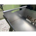 Мангал разборный с упором для коптильни 530*320*300 в чехле с кочергой и решёткой "Сибтермо"