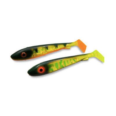 Силиконовая приманка Svartzonker McRubber Jr 17cm 47гр 2шт Black Chartreuse & Fire Tiger 108719