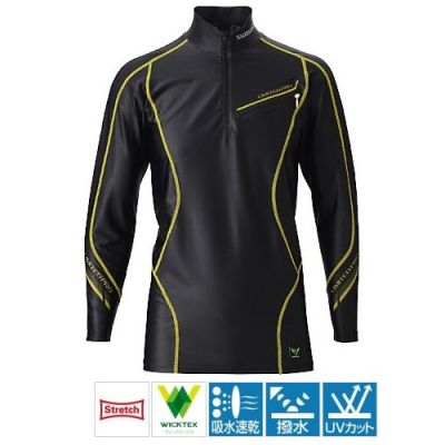 Терморубашка Shimano SH-022L Shirt размер LL цвет черный