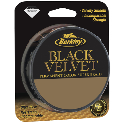 Леска плетеная Berkley Black Velvet Черная 220m 0,30mm 44,1kg