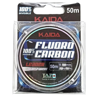 Леска Kaida Fluoro прозрачная 50м 0,39мм